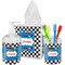 Checkers & Racecars Bathroom Accessories Set (Personalized)