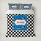 Checkers & Racecars Duvet Cover (Personalized)