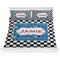 Checkers & Racecars Comforter Set - King (Personalized)