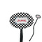 Checkers & Racecars 7" Oval Plastic Stir Sticks - Black - Single Sided (Personalized)