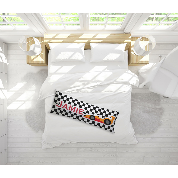 Checkers & Racecars Body Pillow - LIFESTYLE