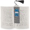 Checkers & Racecars Bookmark with tassel - In book