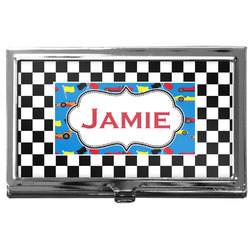 Checkers & Racecars Business Card Case