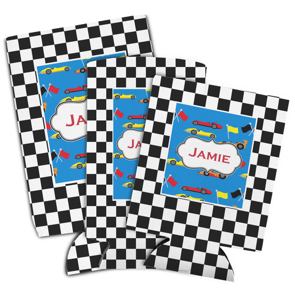 Checkers & Racecars Can Coolers - PARENT/MAIN