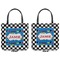 Checkers & Racecars Canvas Tote - Front and Back