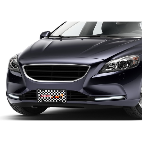 Checkers & Racecars Car License Plate Lifestyle