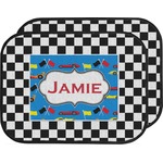 Checkers & Racecars Car Floor Mats (Back Seat) (Personalized)