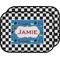 Checkers & Racecars Car Floor Mats (Back Seat) (Personalized)