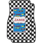 Checkers & Racecars Car Floor Mats (Personalized)