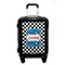 Checkers & Racecars Carry On Hard Shell Suitcase - Front