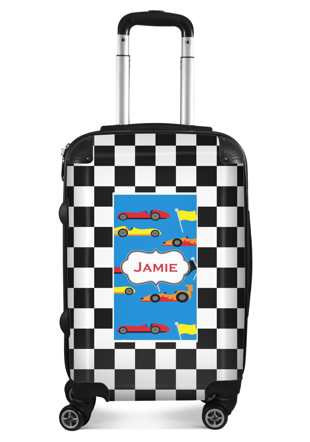 Checkers & Racecars Suitcase (Personalized) YouCustomizeIt