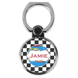 Checkers & Racecars Cell Phone Ring Stand & Holder (Personalized)