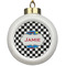 Checkers & Racecars Ceramic Ball Ornaments Parent