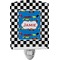 Checkers & Racecars Ceramic Night Light (Personalized)