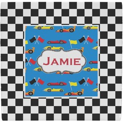 Checkers & Racecars Ceramic Tile Hot Pad (Personalized)