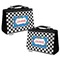 Checkers & Racecars Classic Totes w/ Leather Trim Double Front and Back