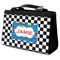 Checkers & Racecars Classic Totes w/ Leather Trim Front at Angle