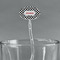 Checkers & Racecars Clear Plastic 7" Stir Stick - Oval - Main