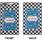 Checkers & Racecars Clipboard (Legal) (Front + Back)