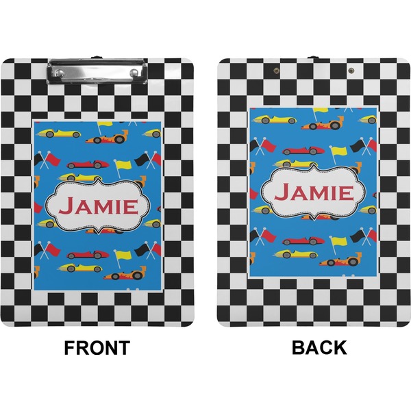 Checkers & Racecars Clipboard (Letter) (Front + Back)