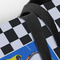 Checkers & Racecars Closeup of Tote w/Black Handles