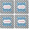 Checkers & Racecars Coaster Rubber Back - Apvl