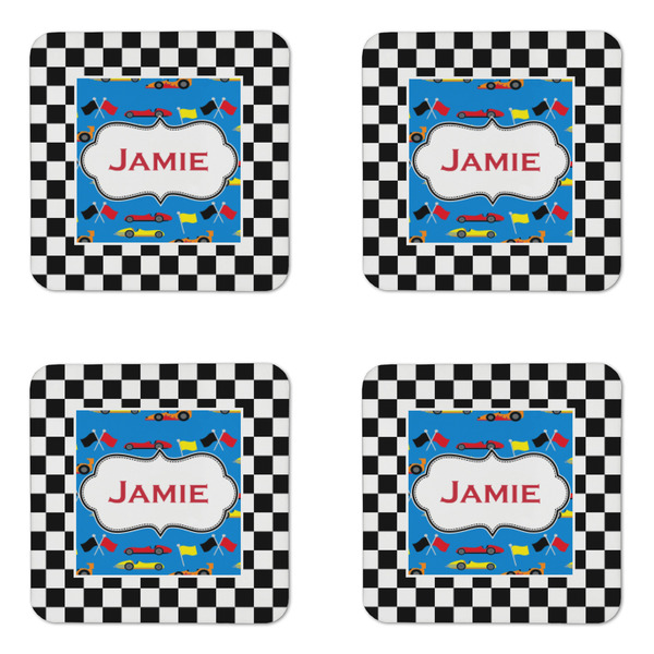 Checkers & Racecars Coaster Set - APPROVAL