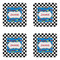 Checkers & Racecars Coaster Set - APPROVAL