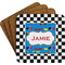 Checkers & Racecars Coaster Set (Personalized)