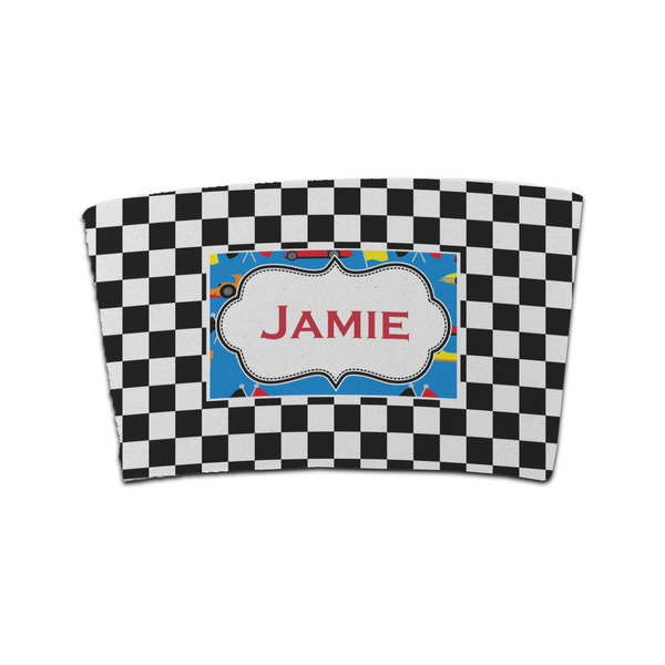 Custom Checkers & Racecars Coffee Cup Sleeve (Personalized)