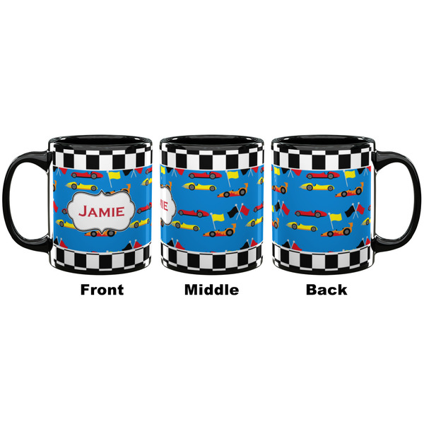 Checkers & Racecars Coffee Mug - 11 oz - Black APPROVAL