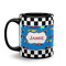 Checkers & Racecars Coffee Mug - 11 oz - Black