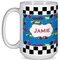 Checkers & Racecars Coffee Mug - 15 oz - White Full