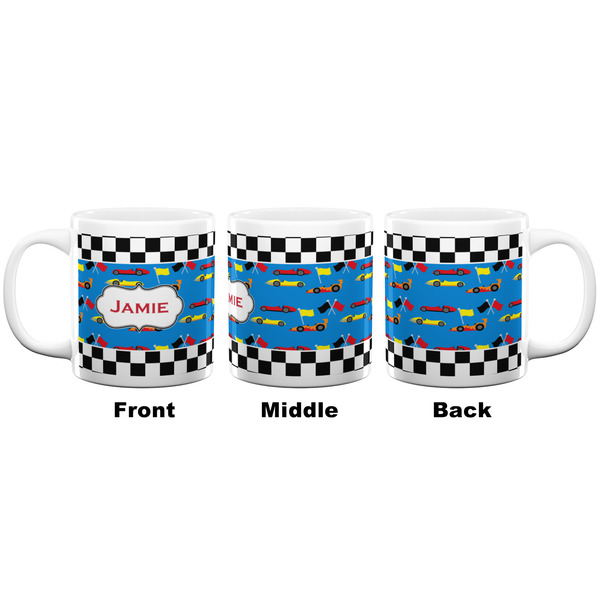 Checkers & Racecars Coffee Mug - 20 oz - White APPROVAL