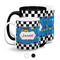 Checkers & Racecars Coffee Mugs Main