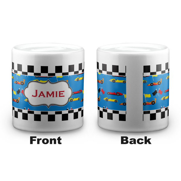 Checkers & Racecars Coin Bank - Apvl