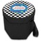Checkers & Racecars Collapsible Personalized Cooler & Seat (Closed)