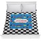Checkers & Racecars Comforter - Full / Queen (Personalized)