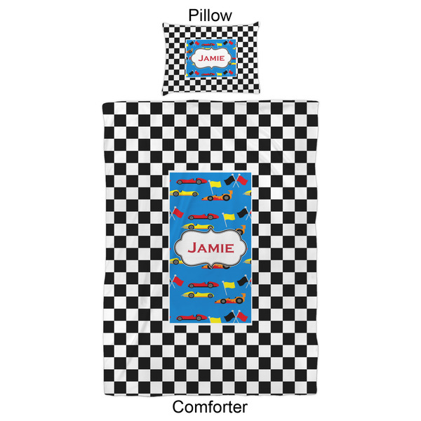 Checkers & Racecars Comforter Set - Twin XL - Approval