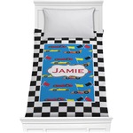 Checkers & Racecars Comforter - Twin XL (Personalized)