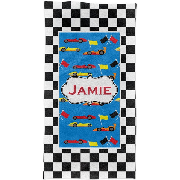Checkers & Racecars Crib Comforter/Quilt - Apvl
