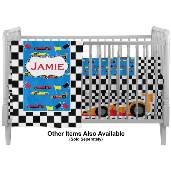 Checkers & Racecars Crib - Profile Sold Seperately