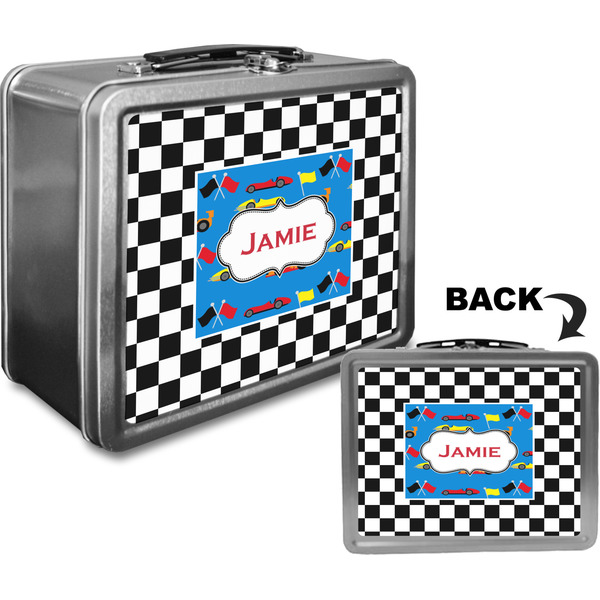 Checkers & Racecars Custom Lunch Box / Tin Approval