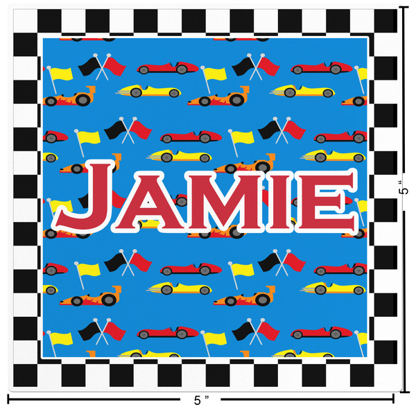 Checkers & Racecars Custom Shape Iron On Patches - L - APPROVAL