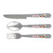Checkers & Racecars Cutlery Set - FRONT
