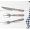 Checkers & Racecars Cutlery Set - w/ PLATE
