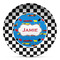 Checkers & Racecars DecoPlate Oven and Microwave Safe Plate - Main