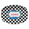 Checkers & Racecars Microwave & Dishwasher Safe CP Plastic Platter - Main