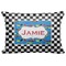 Checkers & Racecars Decorative Baby Pillowcase - 16"x12" (Personalized)