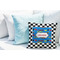Checkers & Racecars Decorative Pillow Case - LIFESTYLE 2